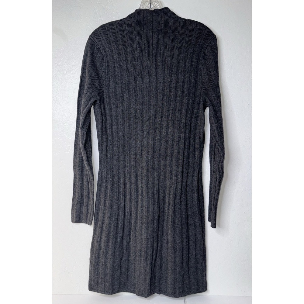 Abercrombie & Fitch‎ Mock Neck Sweater Dress Charcoal Gray Size XL Ribbed Y2K - Picture 2 of 8